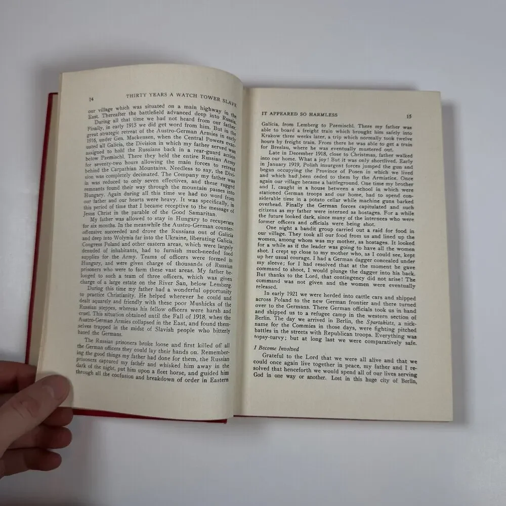Thirty Years A Watch Tower Slave By W J Schnell 1958 vintage book
